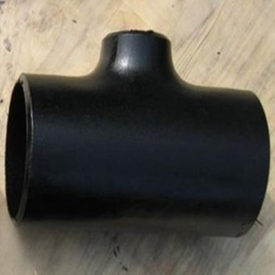 Sch40 कार्बन स्टील रिड्यूसिंग टी ब्लैक व्हाइट A234 WPB CT20 Q235